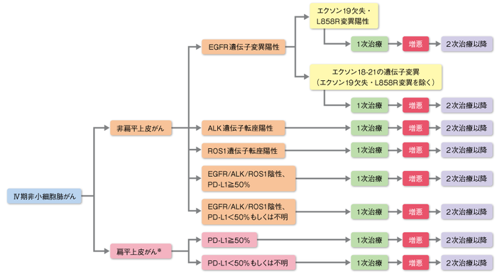 図1 Ⅳ期非小細胞肺がんの治療の画像